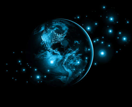 Earth from Space. Best Internet Concept of global business from concepts series.