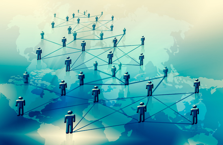 Internet connection, abstract sense of science and technology graphic design. illustration. Technological background, Internet concept of global businessの写真素材