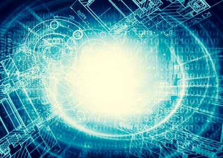 Internet Concept of global business.Technological background