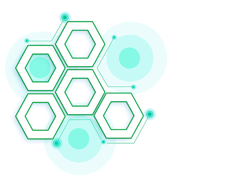 Abstract background with connected lines and dots for your desig