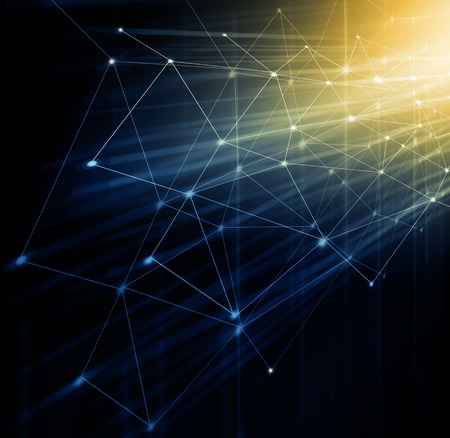 Technological background, Internet concept of global business. Internet connection, abstract of science and technology graphic designの写真素材