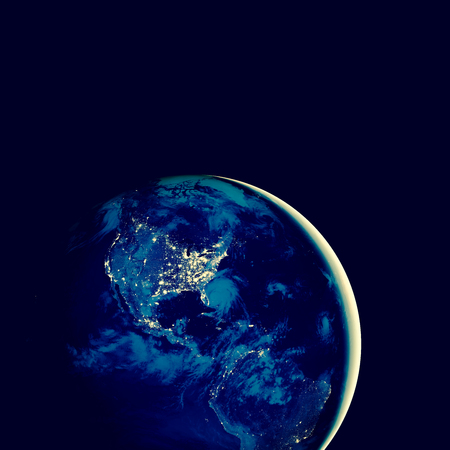 Earth from Space. Best Internet Concept of global business from concepts series.の写真素材