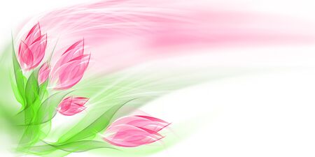 Easy beautiful abstract flowers for your designの写真素材