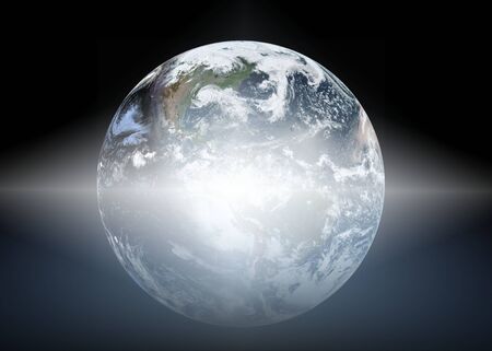 Earth from Space. Best Internet Concept of global business from concepts series.  3D illustrationの写真素材