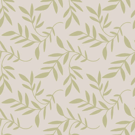 Abstract seamless pattern with leaves. Background with flowers grunge textureのイラスト素材