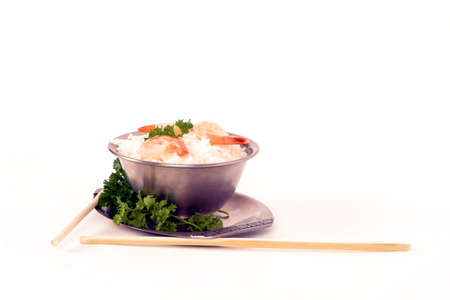 rice and prawns 2の写真素材