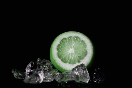 lime and iceの写真素材