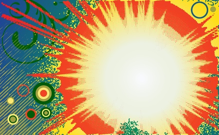 Abstract background - great explosionのイラスト素材