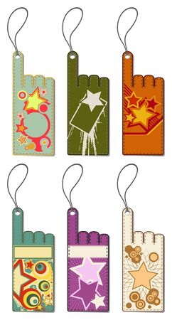 Set of colorful price tags. Vector illustration.のイラスト素材