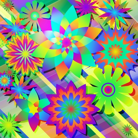Abstract beautiful flower background art.のイラスト素材