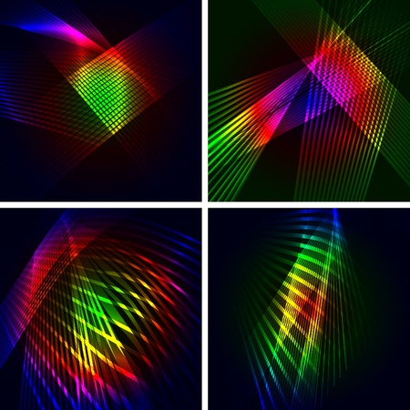 Set of 4 abstract vector backgrounds with space for Your text.
