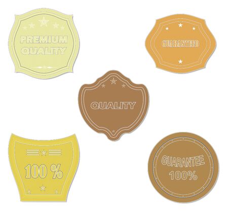 Set  of  vector labels and design elements set のイラスト素材