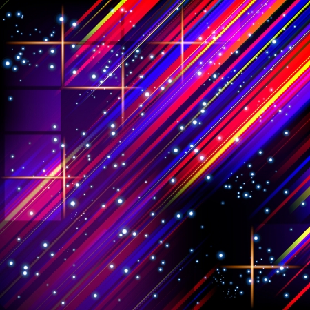 Abstract vector lines design on dark background  のイラスト素材