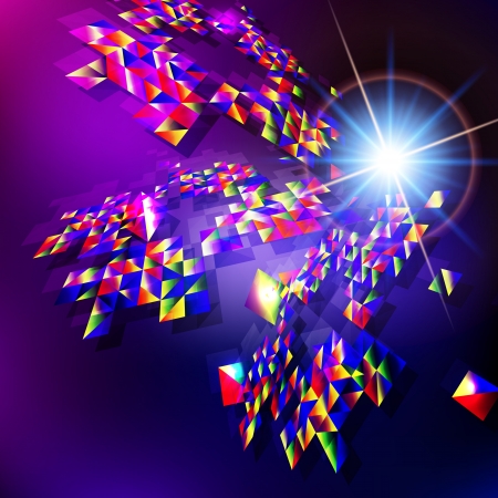 Virtual technology vector  abstract background のイラスト素材