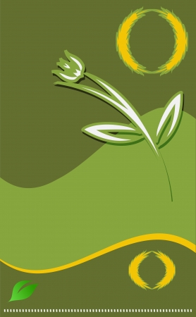 Modern flower  template for Your design.のイラスト素材