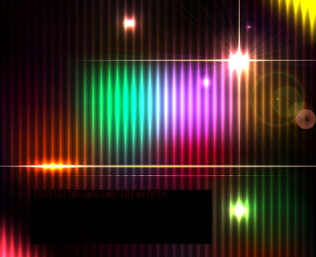 Dark abstract shiny technology spectrum background. のイラスト素材