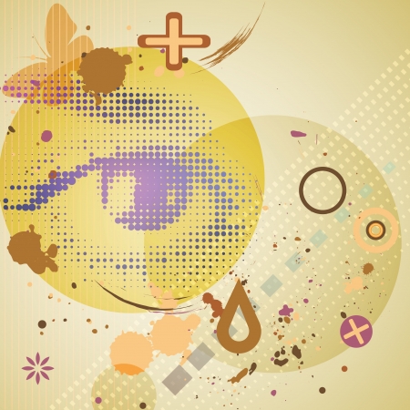 Abstract futuristic grunge background .のイラスト素材