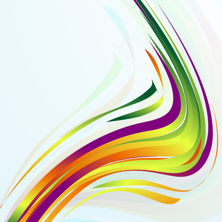 Abstract blue vector background with bent lines. のイラスト素材