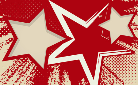 Vector grunge background with stars のイラスト素材
