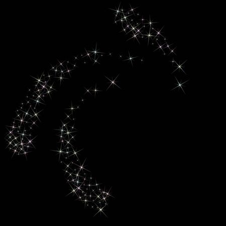 Festive fantasy star background.のイラスト素材