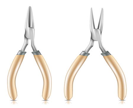 Detailed vector pliers. To see more detailed illustrations go to my portfolio....のイラスト素材