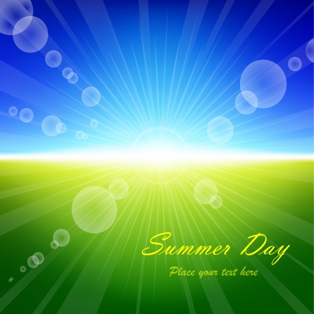 Vector summer backgroundのイラスト素材