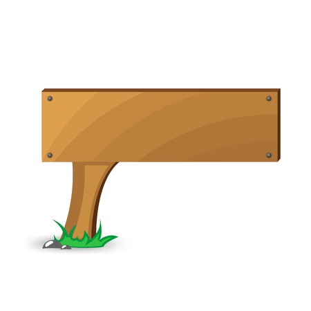 Wood signのイラスト素材