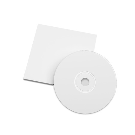 Dvd optical drive on white background. Mockupの写真素材