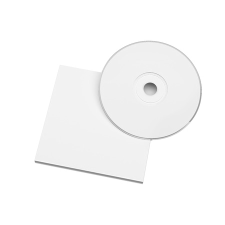 Dvd optical drive on white background. Mockupの写真素材