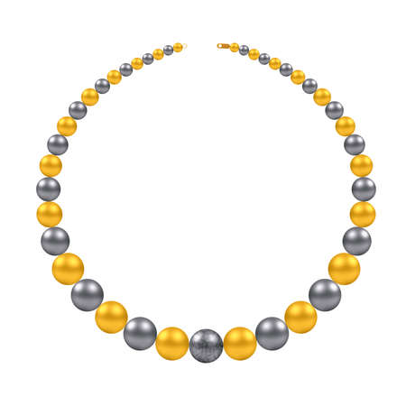 Beads vector illustration on white background.のイラスト素材