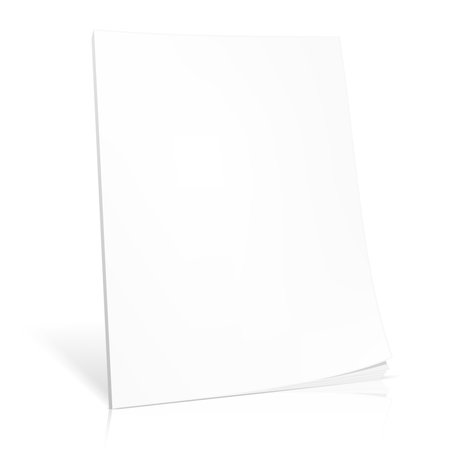 Paper page vector illustration on white background.のイラスト素材