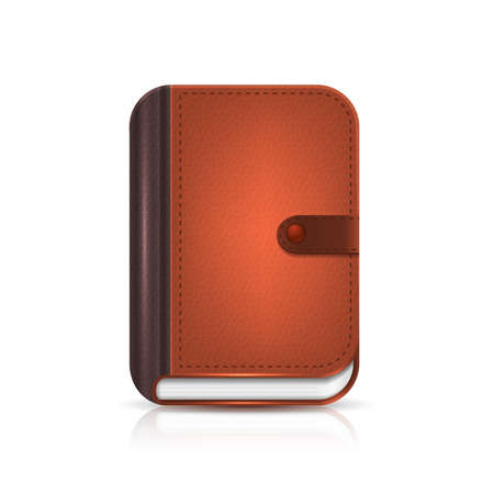 Diary book vector illustration isolated on white background.の写真素材