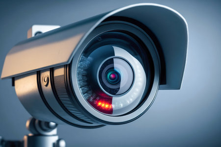 security cctv camera. Generative AI. high quality illustrationの写真素材