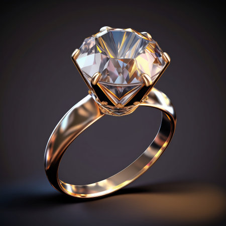 Diamond luxury ring. Generative AI. high quality illustrationの写真素材