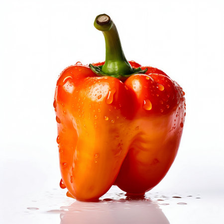 Fat and Juicy raw pepper. Generative AI. high quality illustrationの素材