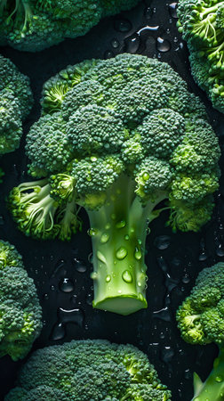 Fresh Broccoli illustration. Generative AI. high quality illustrationの素材