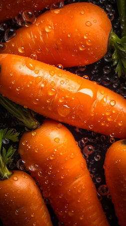 Fresh Carrots illustration. Generative AI. high quality illustrationの素材