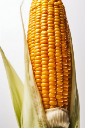 Corn Cob isolated on White Background. Generative AI. high quality illustrationの素材