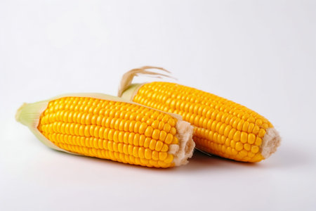 Corn Cob isolated on White Background. Generative AI. high quality illustrationの素材