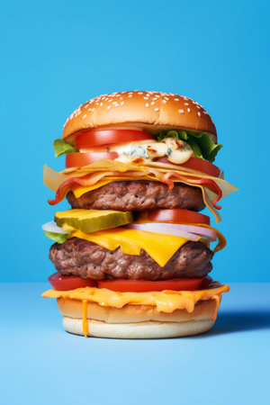 Big Burger Studio. Generative AI. high quality illustrationの素材