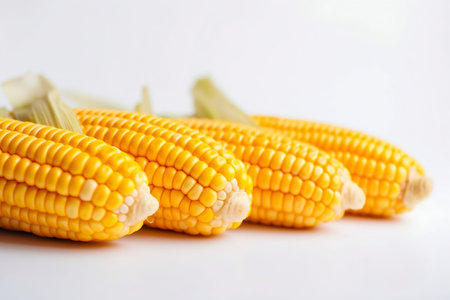 Corn Cob isolated on White Background. Generative AI. high quality illustrationの素材