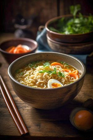 Ramen Soup Product Photo. Generative AI. high quality illustrationの素材
