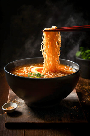 Ramen Soup Product Photo. Generative AI. high quality illustrationの素材