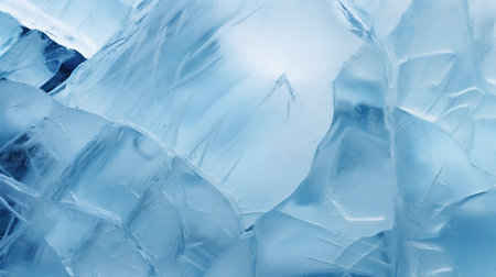 Textured Icy Blue Glass with Intricate Frost Patterns. Generative AI. high quality illustrationの素材