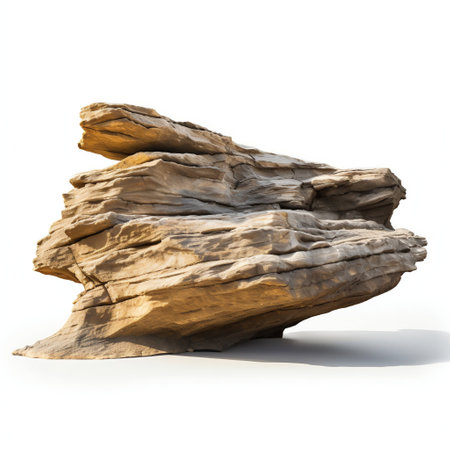 Large Rock, Isolated View. Generative ai. High quality illustrationの素材
