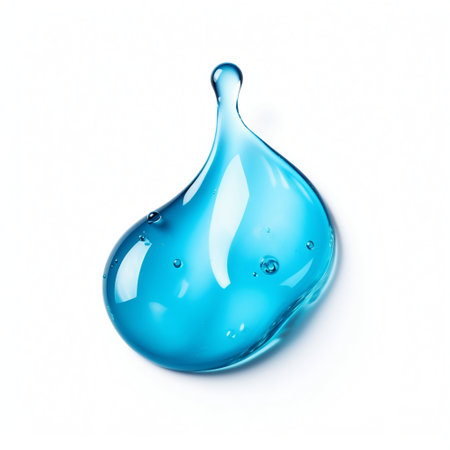 Spilled Water Drop on Floor. Generative ai. high quality illustrationの素材