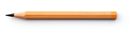 Pencil Isolated on White Background. Generative ai. High quality illustrationの素材