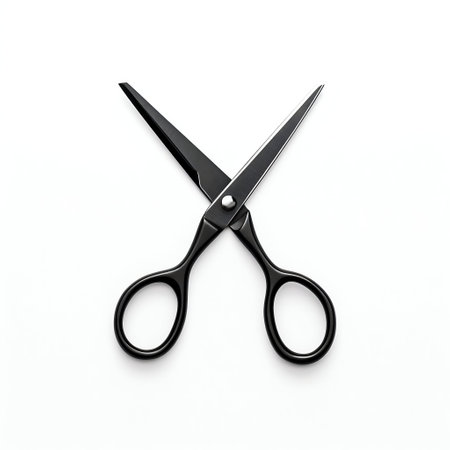 Scissors Isolated on White. Generative ai. High quality illustrationの素材