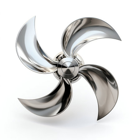 Propeller Isolated on White. Generative ai. High quality illustrationの素材