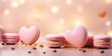 Assorted Gourmet Macarons with Elegant Decorations. Generative ai. High quality illustrationの素材